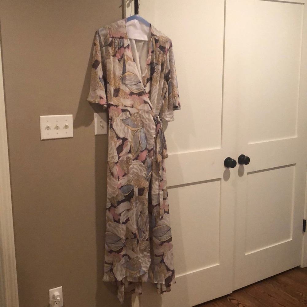 Shein xl wrap dress